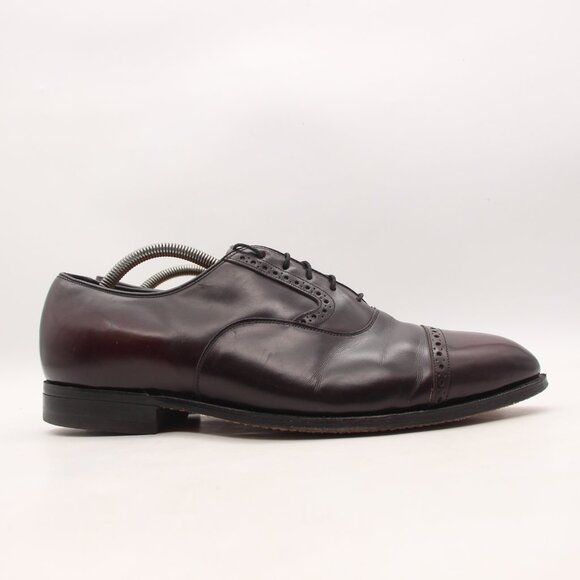 Johnston Murphy Heritage Burgundy Leather Men\'s Size 10.5 EEE Oxfords Made USA main image 12